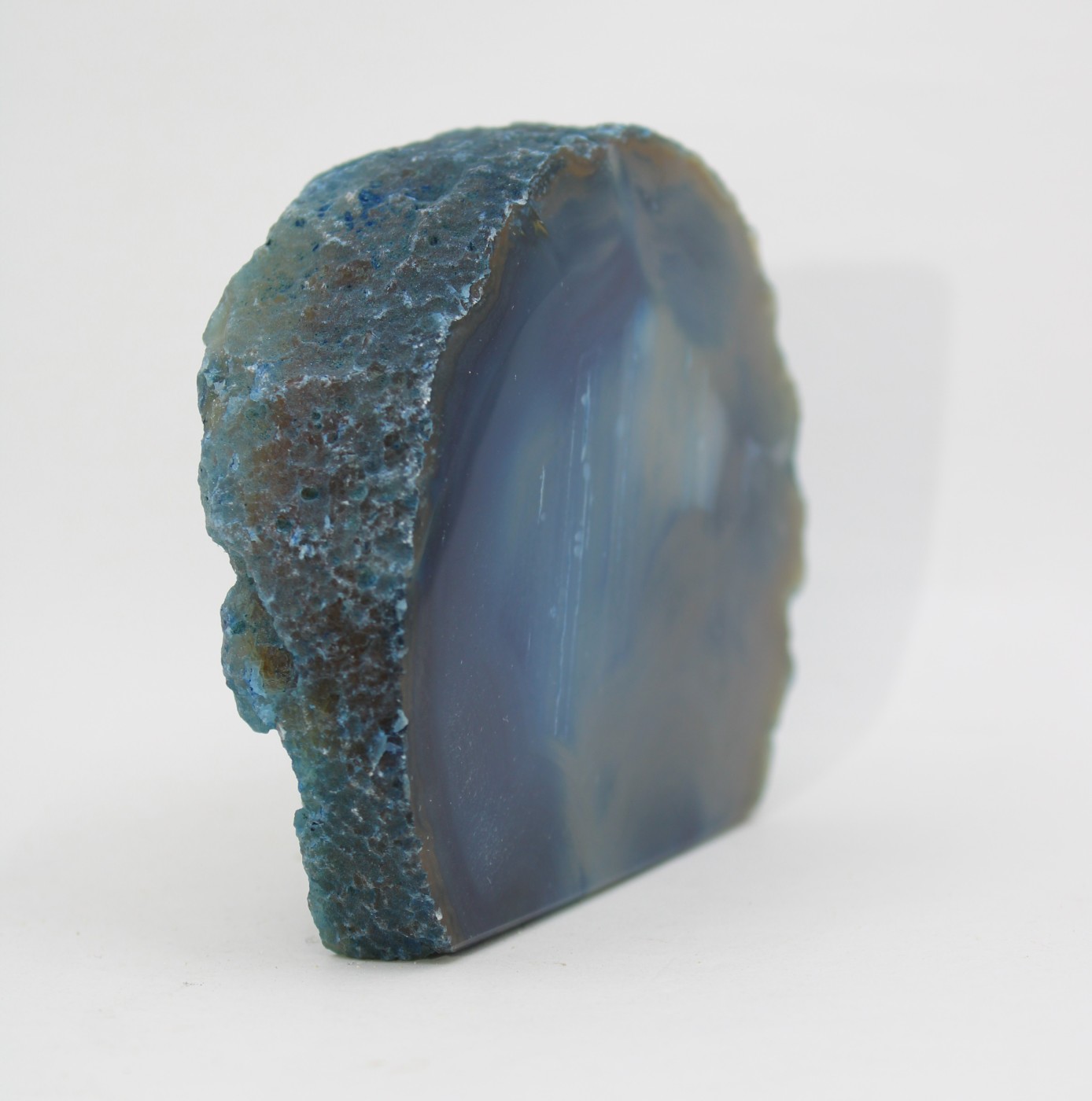 Agaat op standvlak (blauw)