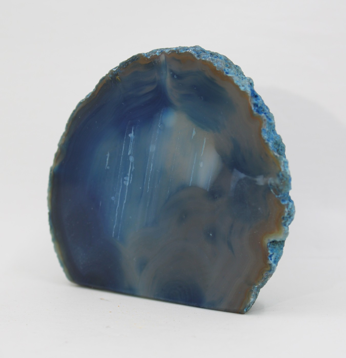 Agaat op standvlak (blauw)