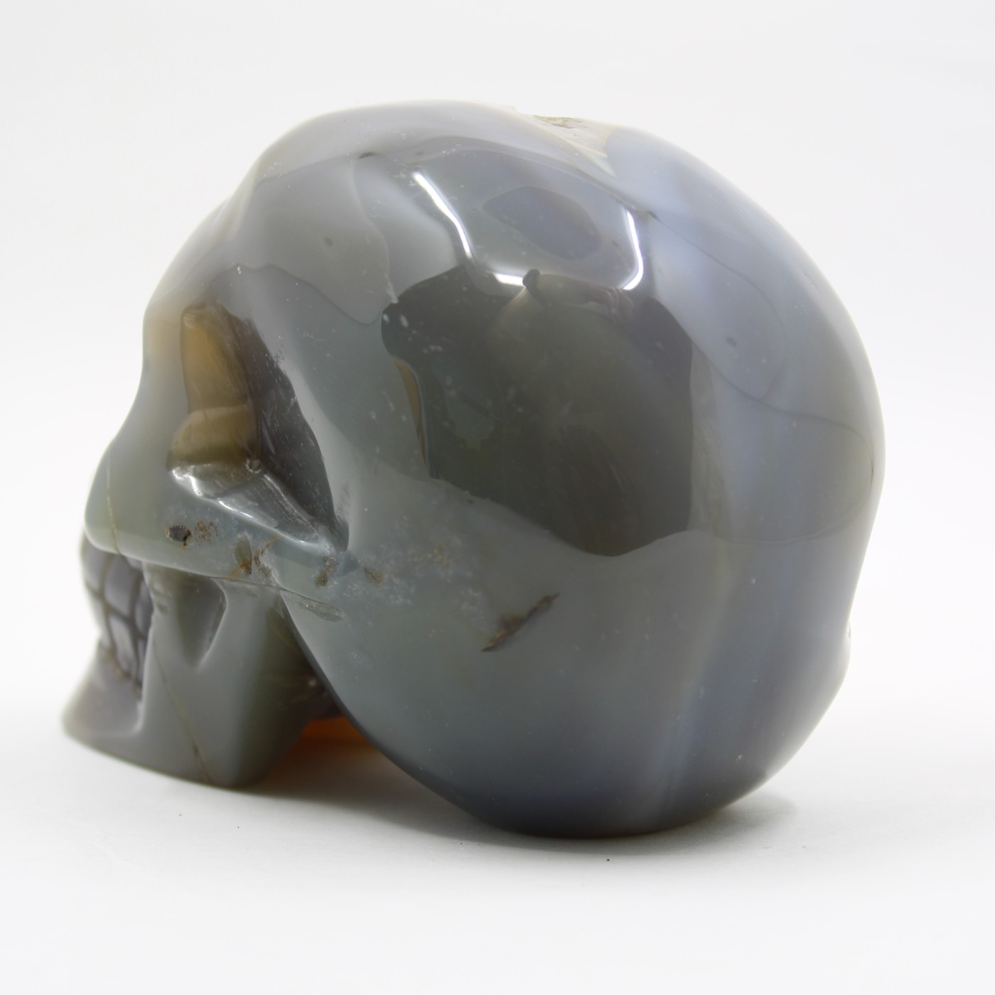Agaat skull op standvlak