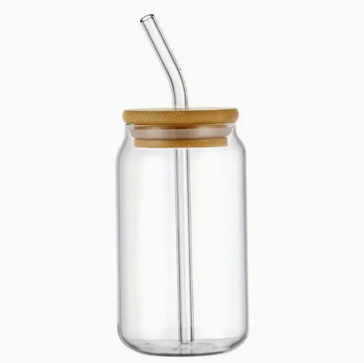 Beker met rietje en deksel 600ml