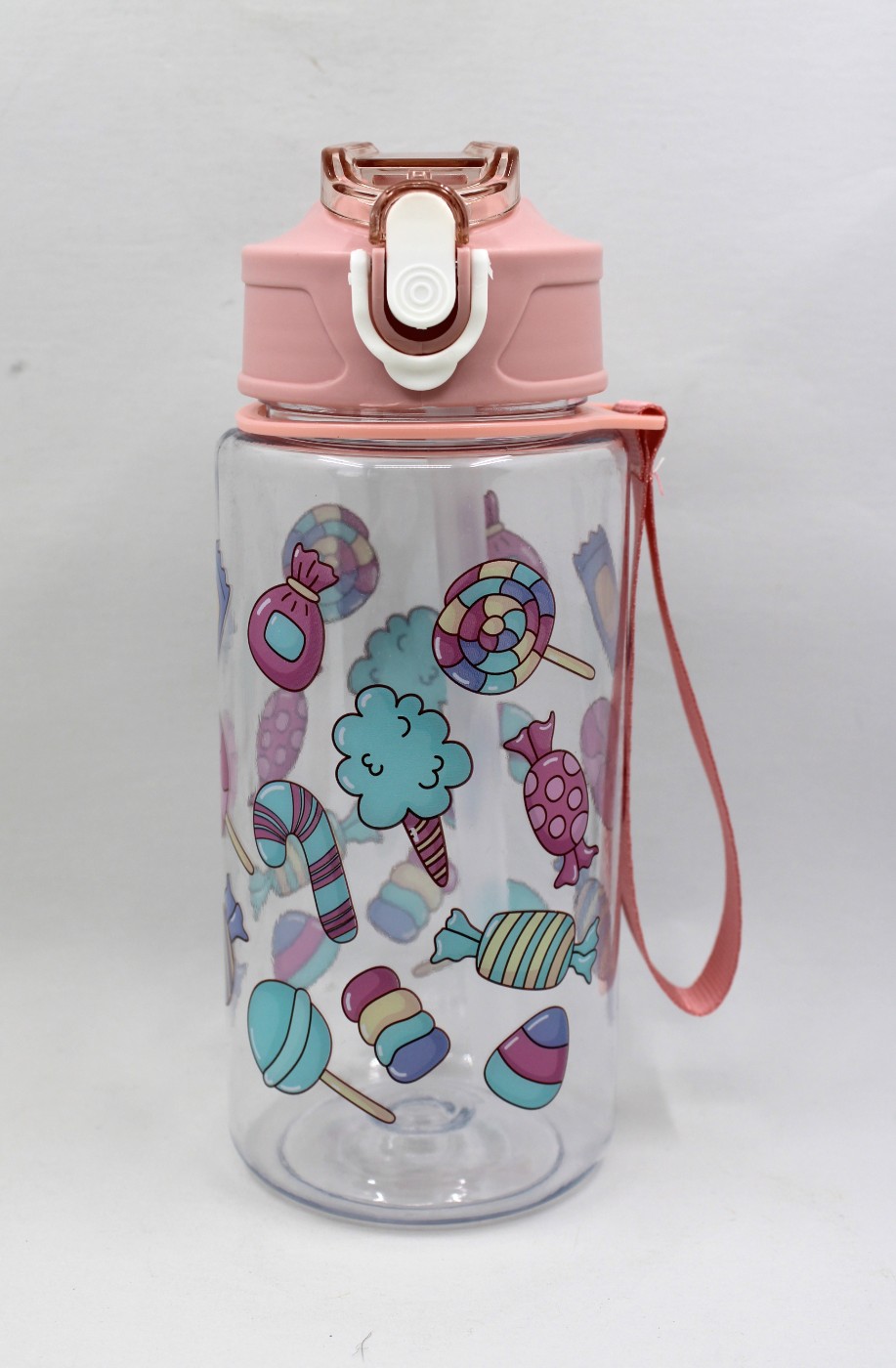 Drinkbeker met rietje 600ml - snoepjes