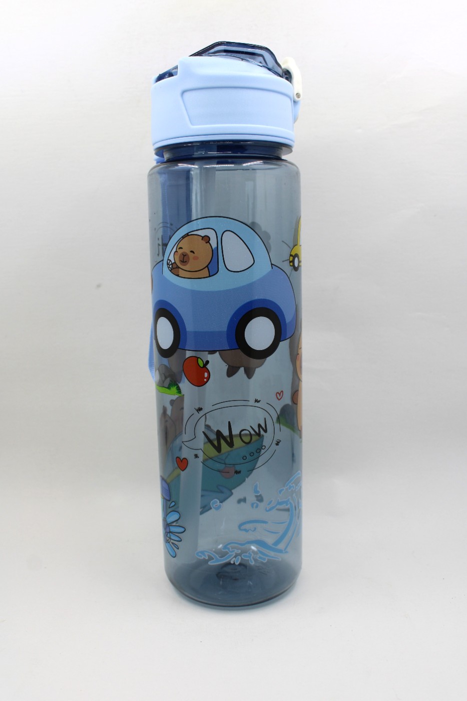Drinkbeker met rietje 750ml - schattig