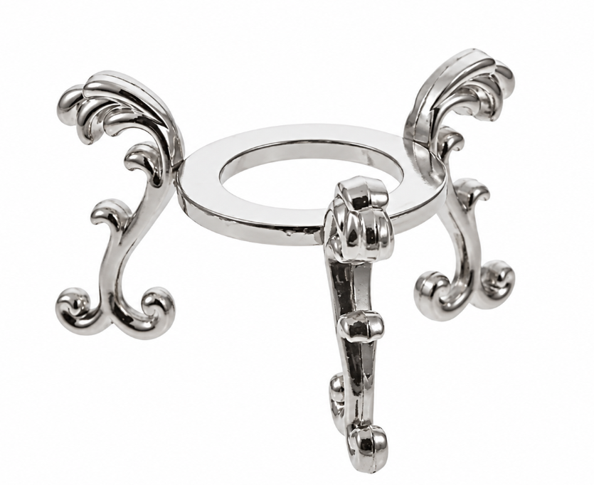 Edelsteen bolhouder (zilver kleurig)