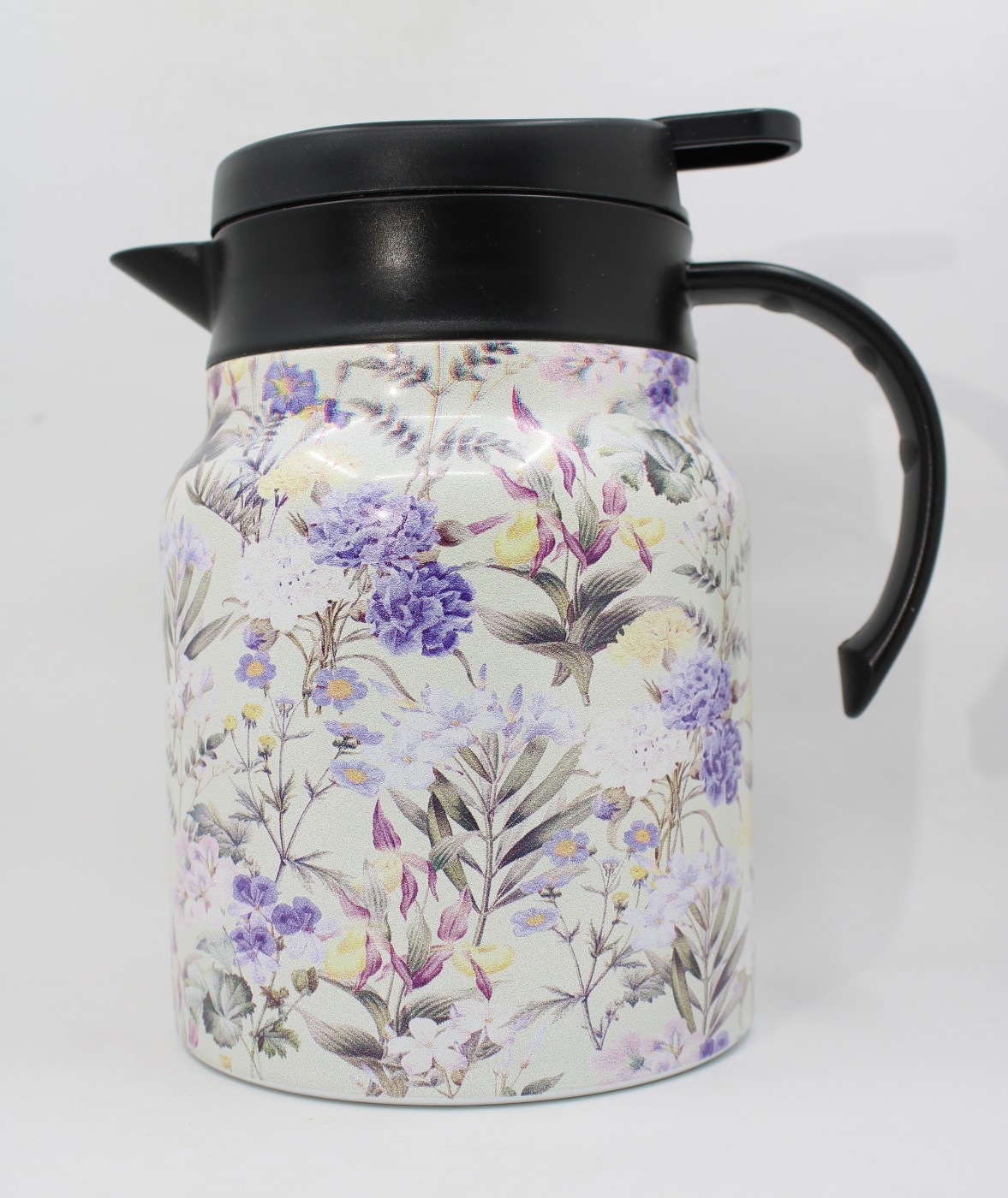 Theepot met theezeef - bloemen