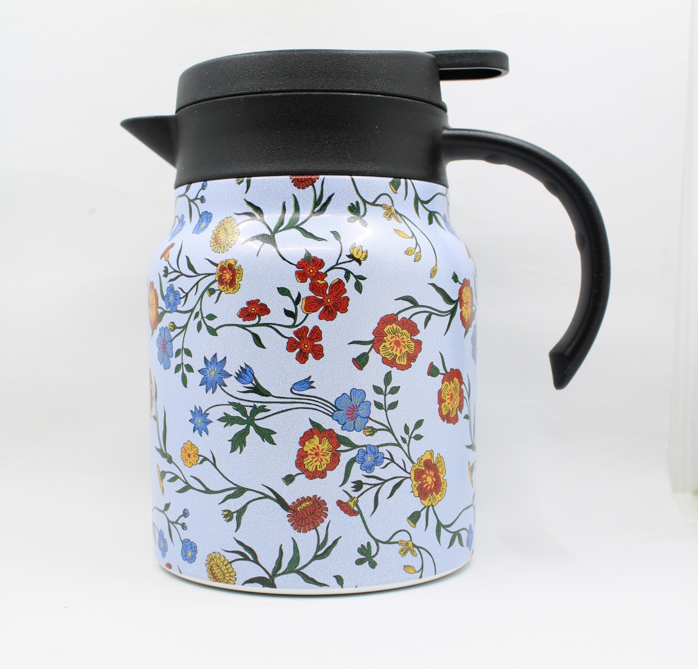 Theepot met theezeef - bloemen