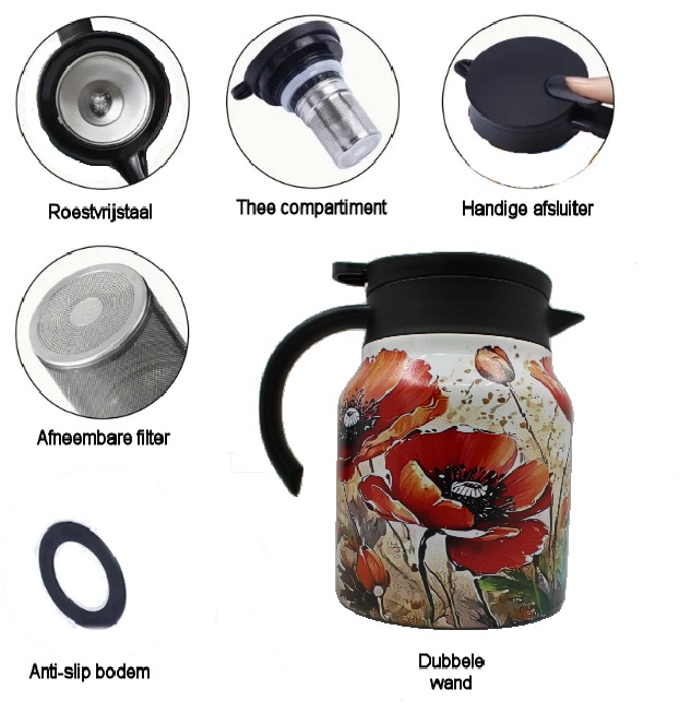 Theepot met theezeef - halloween