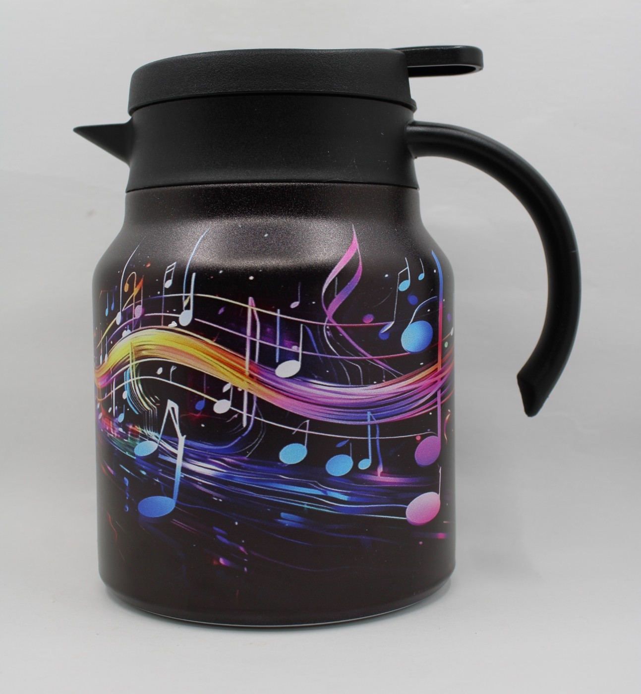 Theepot met theezeef - muzieknoten