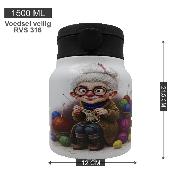 Theepot met theezeef - oma