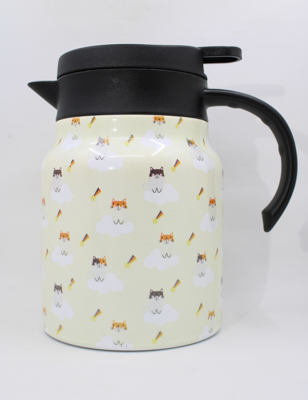 Theepot met theezeef - poes