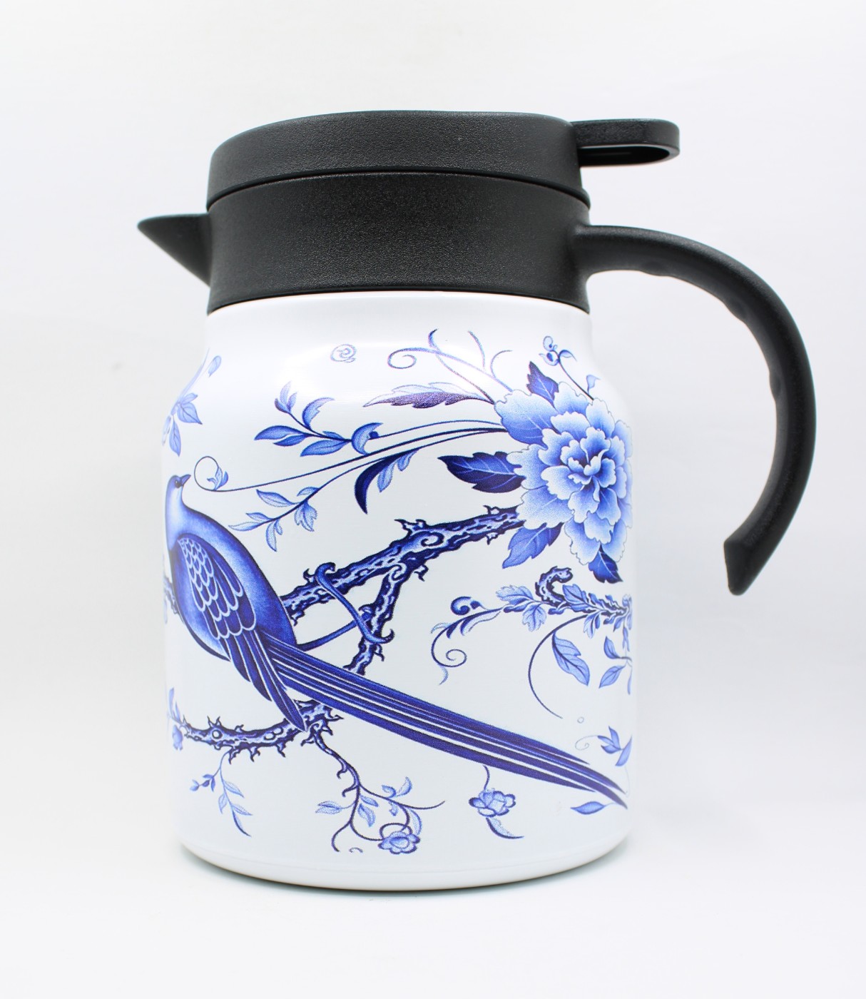 Theepot met theezeef - vogel