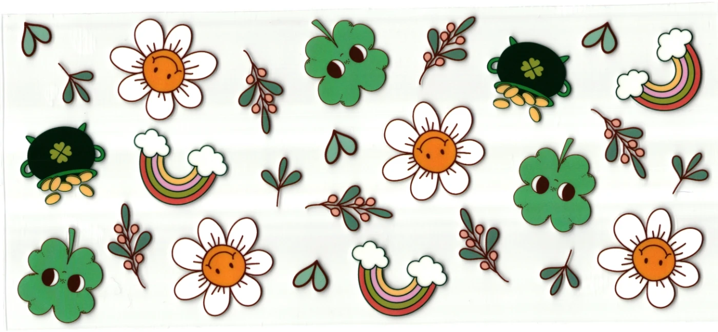 UV DTF sticker - bloemen