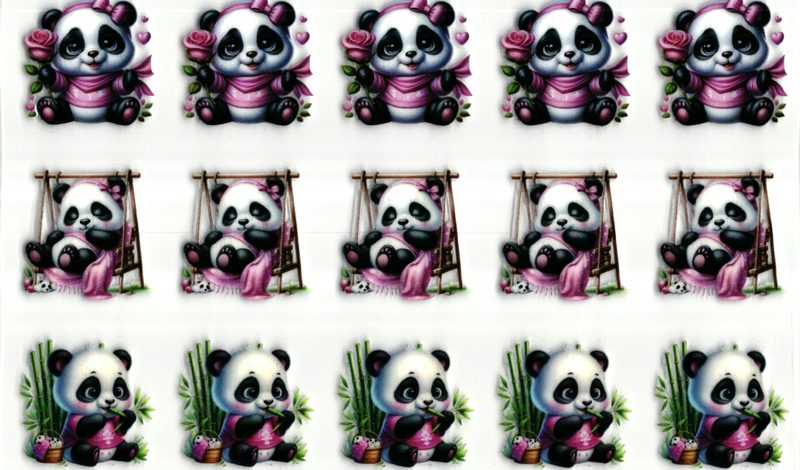 UV DTF sticker - panda beer