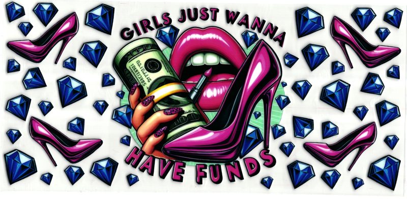 UV DTF sticker - Dollar