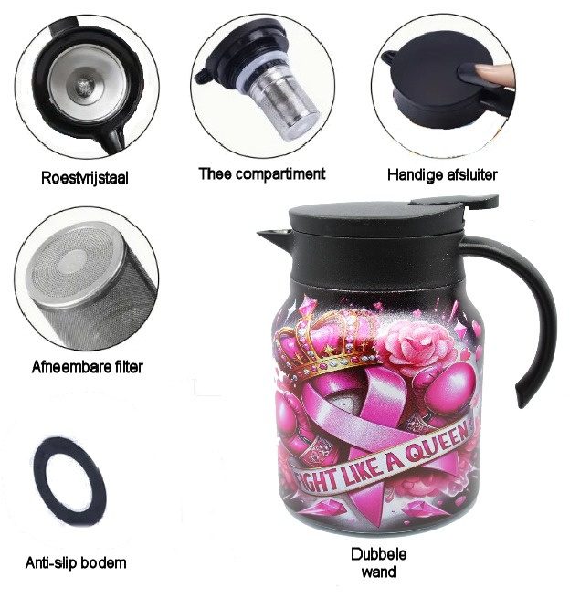 Theepot met theezeef