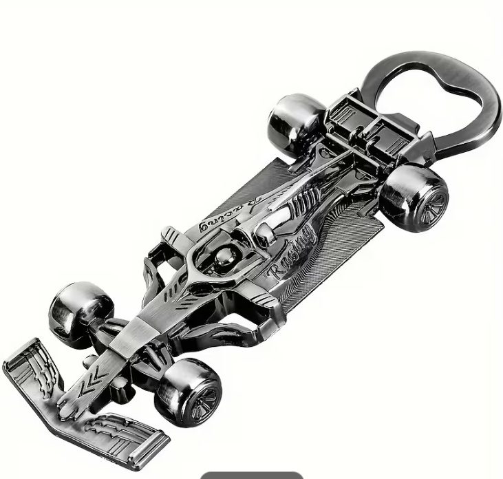 Flessen opener racewagen