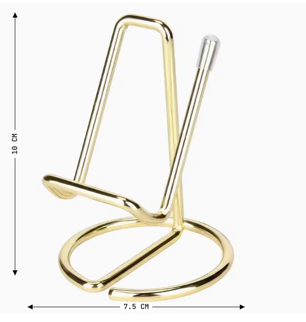 Edelsteen houder (goud kleur)
