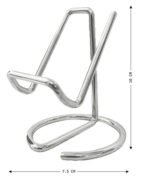 Edelsteen houder (zilver kleur)