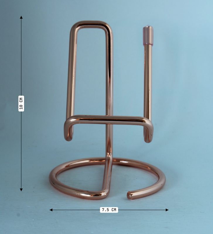 Edelsteen houder (rosé goud kleur)