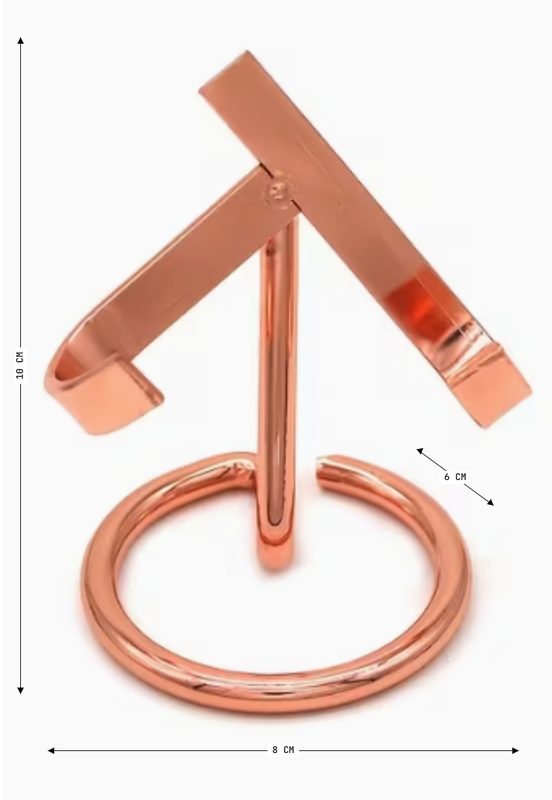 Edelsteen houder (rosé goud)